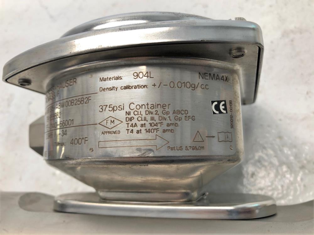 Endress Hauser Promass F 1/2" 300# Coriolis Flowmeter 63FS15-ABW00B25B2F